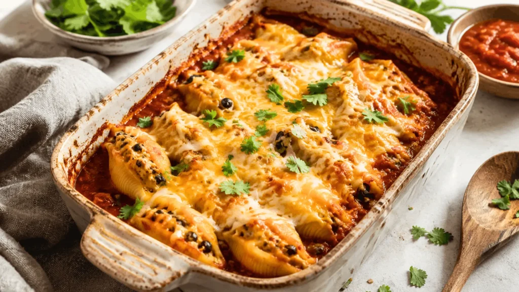 Cheese taco stuffed shells Recipe